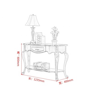 Luxury <strong>Console</strong> <strong>Tables</strong> <strong>Storage</strong> Brown for Living Room Hallway - Product Image 5