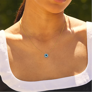 CANNER - Collar con Colgante de Ojo Turco Azul en Plata de Ley S925, Joyería Antialérgica para Mujer - Product Image 5