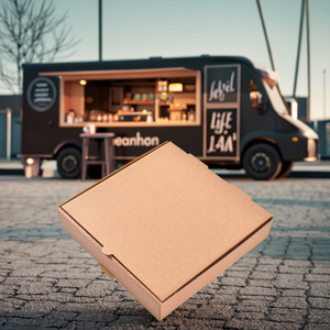 Carton de restauration ondulé par Clay <span class=keywords><strong>King</strong></span>, matériaux recyclés, impression 1 couleur, expédition pour pizza à emporter, pour les industries alimentaires - Product Image 4