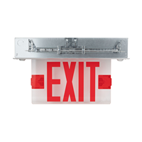 Luminaires de secours homologués pour le marché américain, panneau EXIT à éclairage périphérique, 120/277 VCA, batterie de secours Ni-MH