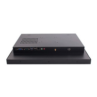 PC de panel industrial todo en uno de 15 pulgadas con lector RFID de pantalla táctil y micrófono PC de control de acceso de carcasa de hierro y accesorios