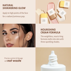 Iluminador Corporal en Crema de Larga Duración Personalizable con Tu Propia Marca, Resistente al Agua, Sin Logotipo, Vegano, Maquillaje Facial, Iluminador Líquido - Product Image 5