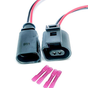 2-polige Stecker-oder Pigtail-Stecker verkabelung für VW Jetta Golf MK4 MK5 Käfer 1 J0 1 J0 1 J0973702 1 J0973802 - Product Image 1
