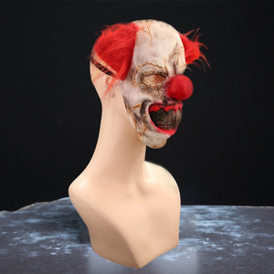 Horreur Fantôme Pourri Visage <span class=keywords><strong>Joker</strong></span> Halloween Bar Ball Props Monstre Latex Effrayant Clown Masque En Gros - Product Image 4