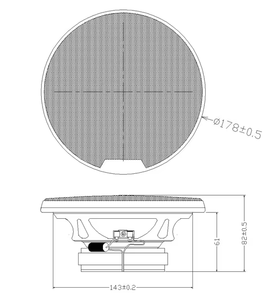 Altavoz Coaxial ERISSON de 2 Vías y 6.5 Pulgadas con Cono de PP, 90 dB, para Puerta de Coche - Product Image 6
