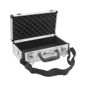 Mehrzweck-Aufbewahrungsbox aus Aluminium mit stoßfestem Schaum und abnehmbarem Riemen - Product Image 1