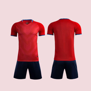 Hızlı Kuruyan Nefes Alabilen Yazlık Kısa Kollu Dijital Baskılı Profesyonel Takım Futbol Forması - Product Image 2