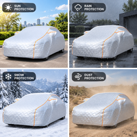 Housse de voiture matelassée premium pour l'hiver, protection lourde contre la grêle et les températures extrêmes, protection de capot automobile