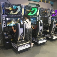 Machine d'arcade de course automobile pour 2 joueurs, simulateur de conduite, jeu de course automobile d'arcade, machine à pièces à vendre