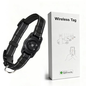 Collar Localizador Antipérdida para Mascotas, Certificado por Apple Find My, para Perros y Gatos, Resistente al Agua IP68, Reflectante, de Nailon y ABS, Tallas S, M, L, 4 Colores - Product Image 1