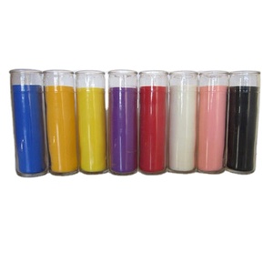 Originale della fabbrica zodiaco 7 giorno candele candela gialla all'ingrosso santeria di vetro prezzo Produttore Fornitore - Product Image 6