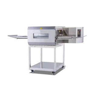 فرن بيتزا سريع للخبز والطوب في المطاعم قائم بذاته ، فرن فرن فرن هواء ساخن ، ناقل كهربائي بسلسلة - Product Image 1