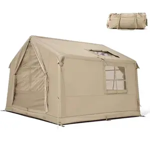शीतकालीन एयर इन्फ्लैटेबल केबिन हाउस कैम्पिंग बड़े तम्बू के लिए स्टोव होल