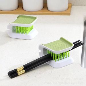 Spazzola <span class=keywords><strong>per</strong></span> la pulizia di coltelli e bacchette a forma di U, a doppia faccia, con tessuto in nylon, resistente, in plastica, <span class=keywords><strong>per</strong></span> la pulizia di <span class=keywords><strong>stoviglie</strong></span>. - Product Image 4