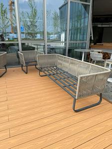 Planches de terrasse en composite <span class=keywords><strong>bois</strong></span>-plastique à faible entretien, imperméables, pour la construction de paysages extérieurs - Product Image 5