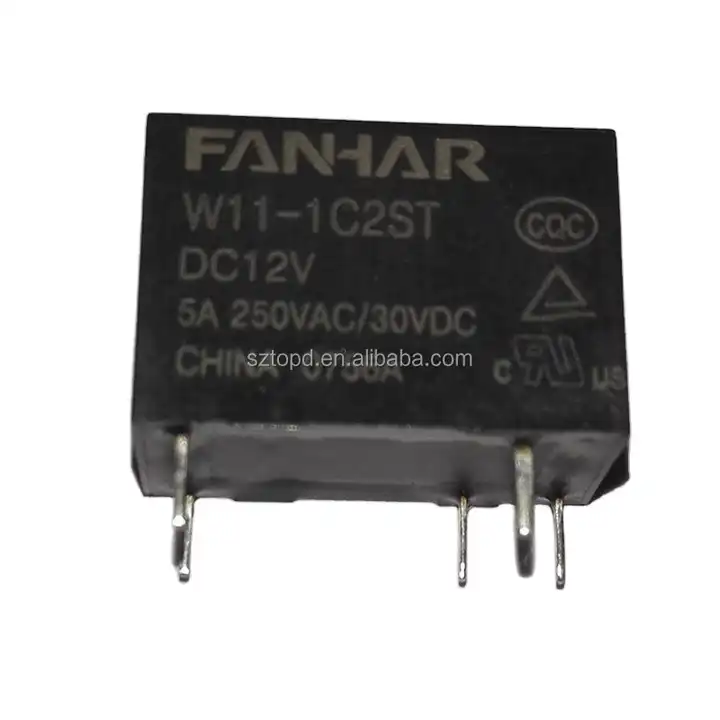 fanhar w11-1c2st 12vdc relay jzc-32f 5a