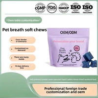 Golosinas Masticables para Perros con Textura Suave y Efecto Refrescante, Detoxificantes, Limpiadoras y Desodorantes, Suplementos Nutricionales OEM