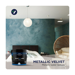 Pittura Murale Acrilica Metallizzata Lucida Glitterata Vanlei Eco-Friendly Senza Solventi per Interni, Rivestimento Liquido a Pennello, Durata 10 Anni - Product Image 2
