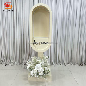 Fond de scène de livre d'or audio de mariage en fer personnalisé SMOOTH avec design miroir, couleur et taille personnalisables - Product Image 5