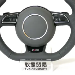 Commande de volant multifonction en cuir de style course personnalisé pour <span class=keywords><strong>Audi</strong></span> A3 A4 A5 A6 A7 A8 RS3 Q2 Q3 <span class=keywords><strong>Q4</strong></span> Q5 Q6 Q7 Q8 - Product Image 4