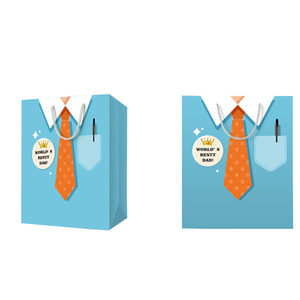 Bolsa <span class=keywords><strong>de</strong></span> regalo <span class=keywords><strong>de</strong></span> papel <span class=keywords><strong>para</strong></span> compras con logo impreso <span class=keywords><strong>para</strong></span> cumpleaños, boda, <span class=keywords><strong>día</strong></span> del padre - Product Image 4