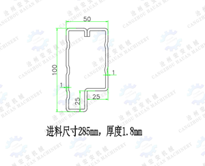 เครื่องขึ้นรูปคานเหล็กทรง P อัตโนมัติ ขนาด 100x50 พร้อมสายการผลิตโครงเหล็กและคานพาร์ลิน - Product Image 3