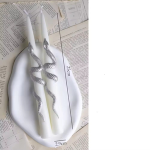 2-Pack 25CM Halloween 3D Snake-Shaped <b>Long</b> Rod <b>Candles</b> Soy Wax Smokeless Non-Toxic Handmade Home Atmosphere Party Decoration - Product Image 6
