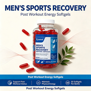 Men's Sports Recovery Softgel Capsules 800mg 60pcs Support Post Workout Status Maintain Physical Energy Private Label OEM - Product Image 6