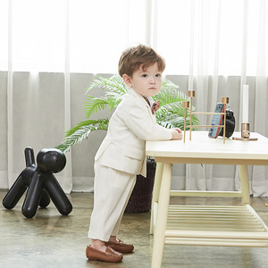 Boutique Formal Korean Children's Birthday Clothing Set Baby Flower <b>Boys</b> Gentleman Three-piece Party Wear Suit - Product Image 3
