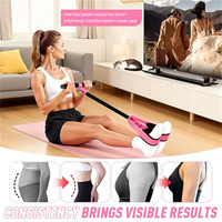 Banda de Resistencia para Pedales Mejorada y Duradera con Tubos de Látex Engrosados, Equipo de Ejercicio para Abdominales, Cintura, Brazos y Piernas, Terapia Física