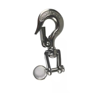 Crochet de levage pivotant en acier inoxydable 304/316, 360° °   Rotation, loquet de sécurité, anti-corrosion, pour levage industriel maritime - Product Image 3