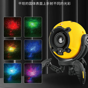 Dynamic Star <b>Projector</b> Night <b>Light</b> Type C Charging Round Abstract Design Bedroom Ceiling Ambient <b>Light</b> - Product Image 3