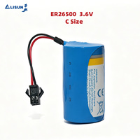 Baterai Primer Silinder LiSOCl2 Ukuran C 3.6V 8500mAh Sesuai Standar CE ER26500 untuk Sensor IoT Sistem Alarm Nirkabel