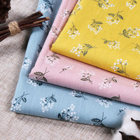 100% coton imprimé réactif design floral été printemps enfant popeline tissu pour robe
