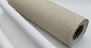 Chất Lượng Cao Bông + Vải Lanh Sơn Vải Cuộn 420G Lớn Định Dạng Sơn Vải - Product Image 3