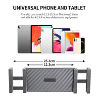 Profesyonel Uzun Kollu Metal Tablet Yer Standı, Yatak ve Stüdyo İçin Ayarlanabilir Konsol iPad Tutucu, 12.9 inç iPad Pro için Sağlam Montaj Aparatı
