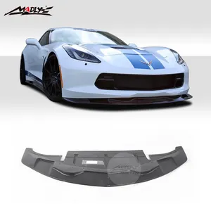 C7 labio delantero para Chevrolet Corvette C7 kits de cuerpo de labio delantero para Corvette C7 bajo presa de aire Spoiler 2014-año 2016