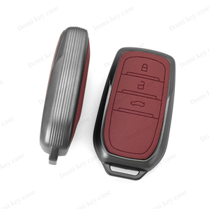 Housse de protection en cuir pour clé de voiture, design élégant, tendance, faite à la main, pour toyota, camry rav4 - Product Image 3