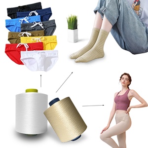 100% Polyester <span class=keywords><strong>Spandex</strong></span> sợi tùy chỉnh màu sắc không khí bao phủ cho vớ làm đàn hồi acy <span class=keywords><strong>Nylon</strong></span> sợi sử dụng đan dệt nhuộm mô hình - Product Image 5