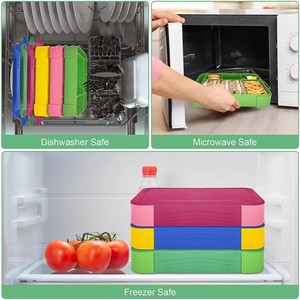 Boîte à bento anti-fuite pour enfants de 1300 ml, boîte à lunch chauffable au micro-ondes avec compartiments, boîte à fruits scellée pour la maternelle - Product Image 5
