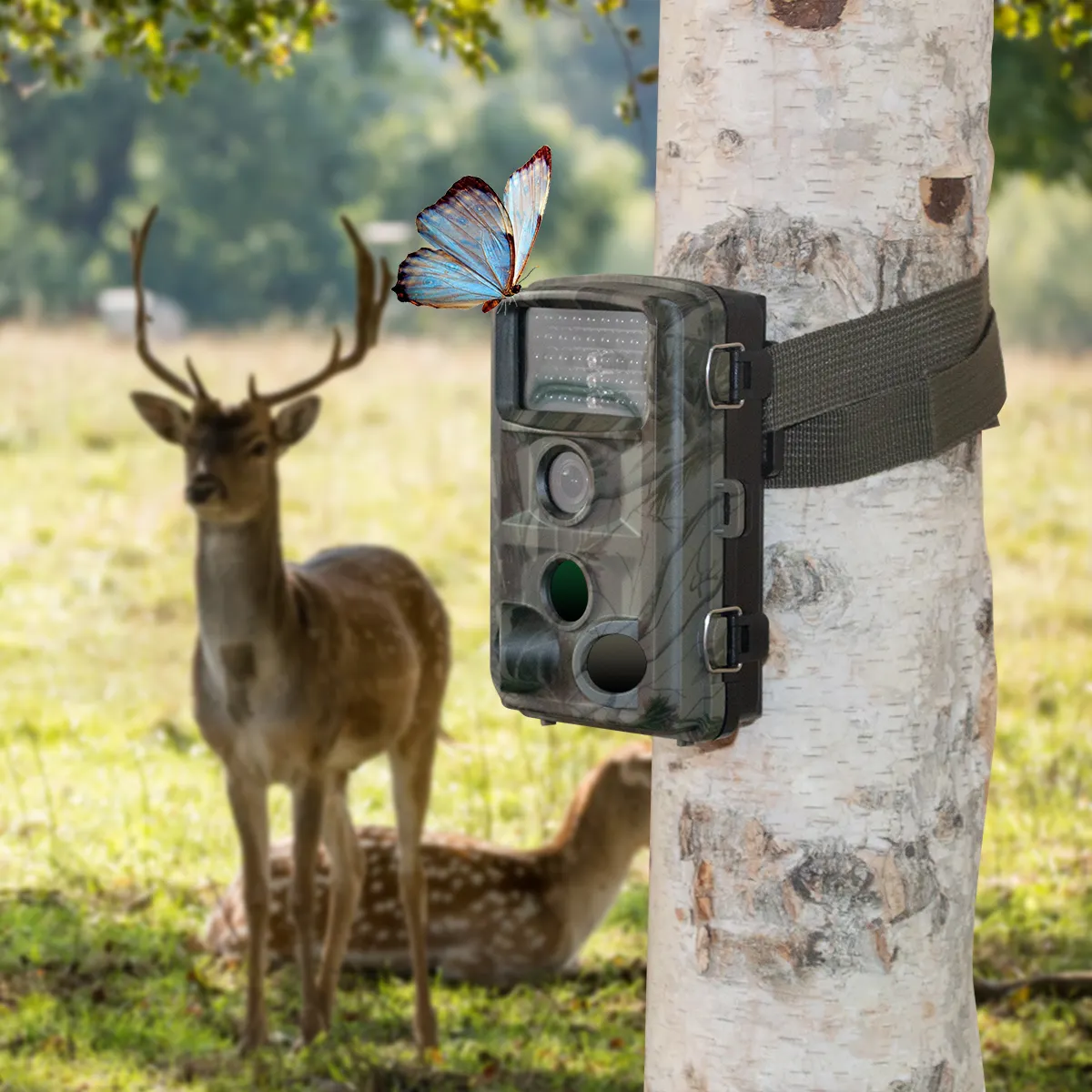 Wildlife Bear Deer Fox Dog Bird Hunting Camera Trail 1080P Video Photo Human Tracking Camera With 3 Motion Sensors