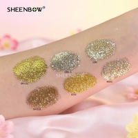 Sheenbow Ultrafeines Kosmetisches Silber-Diamant-Glitzerpuder, Vielseitiges Lidschatten-Pigment für Augen, Gesicht & Körper