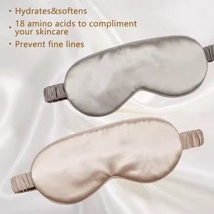 Masque de sommeil en satin de soie <span class=keywords><strong>avec</strong></span> sangle élastique et boîte cadeau personnalisée - Vente en gros - Product Image 3