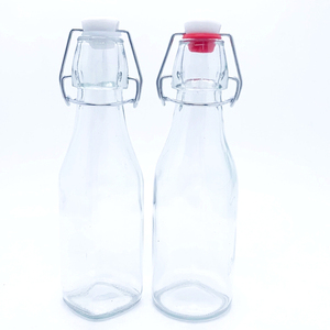 Vente en gros Bouteilles en verre scellées à boucle pivotante de 150ml 200ml 300ml 500ml 1l 1000ml Bocal en verre - Product Image 1