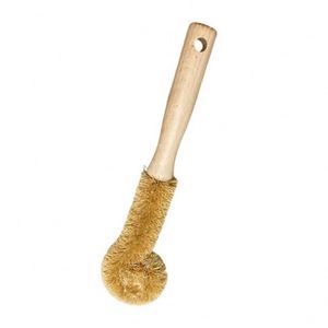 Long Wooden Handle <b>Coconut</b> Fibers Bristles Cleaning Brush for Glass Bottle <b>Cup</b> - Product Image 5