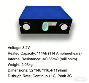 CALB 3.2V 114Ah LiFePO4 Lithium IJzer Fosfaat Batterij Zonne-energie Opslag RV EV Golfkar 6000 Cycli - Product Image 5