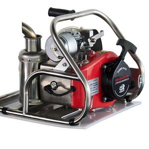 Pompe à eau portable en alliage d'aluminium à moteur essence haute pression pour la lutte contre les incendies forestiers avec démarrage manuel/électrique - Product Image 1