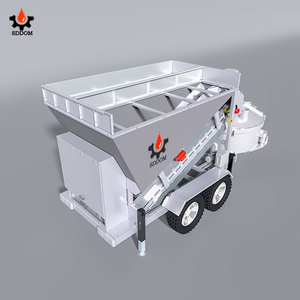 Centrale à béton mobile portable SDDOM brevetée et certifiée CE, haute efficacité, capacité de 10 à 65 m3, à vendre - Product Image 4