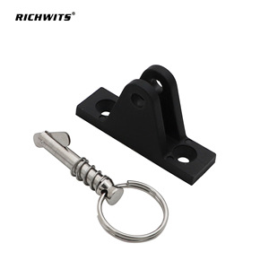 RICHWITS Ringed Pin Bracket Nylon Mountain Base For Boat <b>Yacht</b> Hardware Awning Mounting - Product Image 3