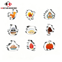 2026 Thanksgiving Biscuit Cookie Moule Cortador De Galletas En Acier Inoxydable Turquie Feuille D'érable Thanksgiving Cookie Cutter Ensemble